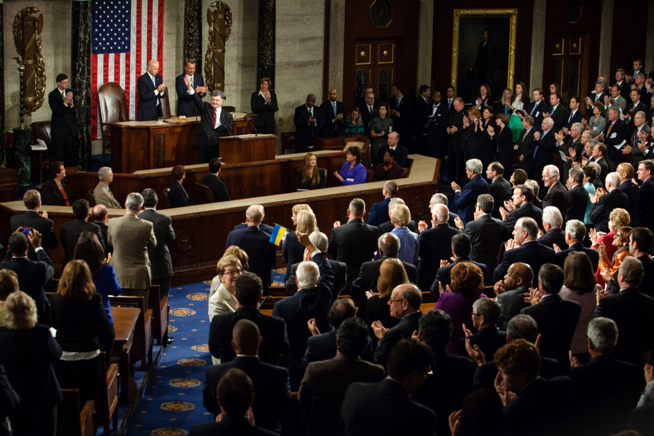 Petro Poroshenko to the Joint Session of the United States Congress.